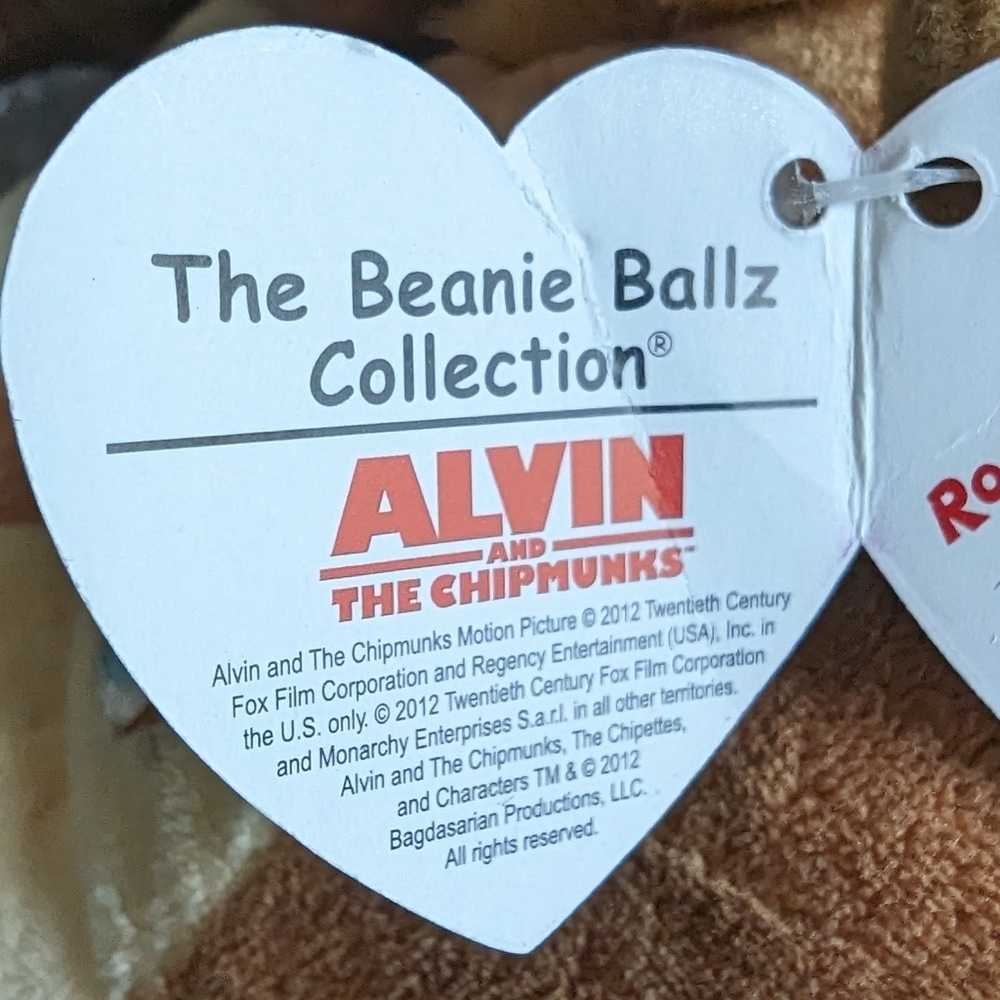 TY Beanie Ballz Alvin and the Chipmunks Brittany Ball 8" Plush Stuffed Animal - Picture 6 of 7